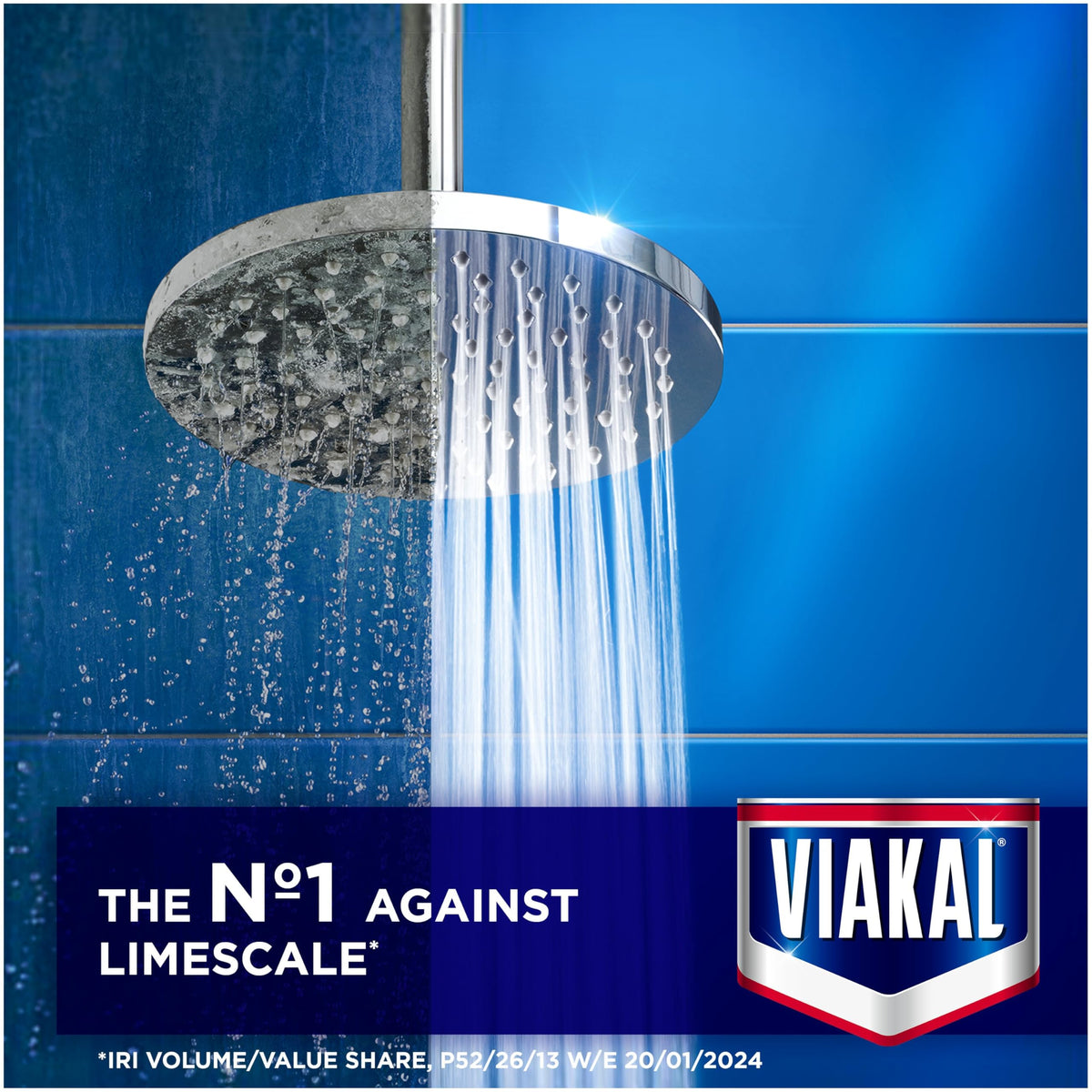 Viakal Limescale Remover Spray - Fresh Spring Rose Scent - 10 x 500ml Multi-Pack - Bathroom Kitchen Cleaner - Like New
