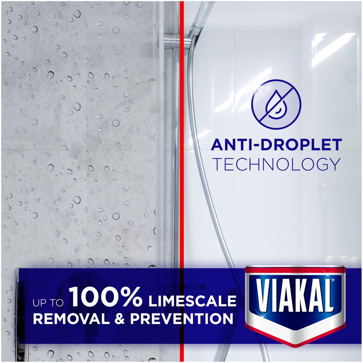Viakal Limescale Remover Spray - Fresh Spring Rose Scent - 10 x 500ml Multi-Pack - Bathroom Kitchen Cleaner - Like New