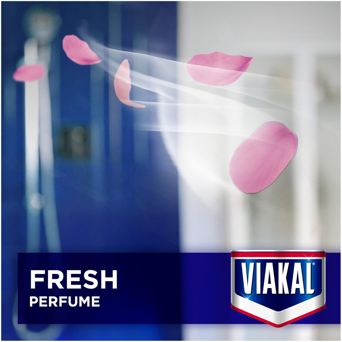 Viakal Limescale Remover Spray - Fresh Spring Rose Scent - 10 x 500ml Multi-Pack - Bathroom Kitchen Cleaner - Like New