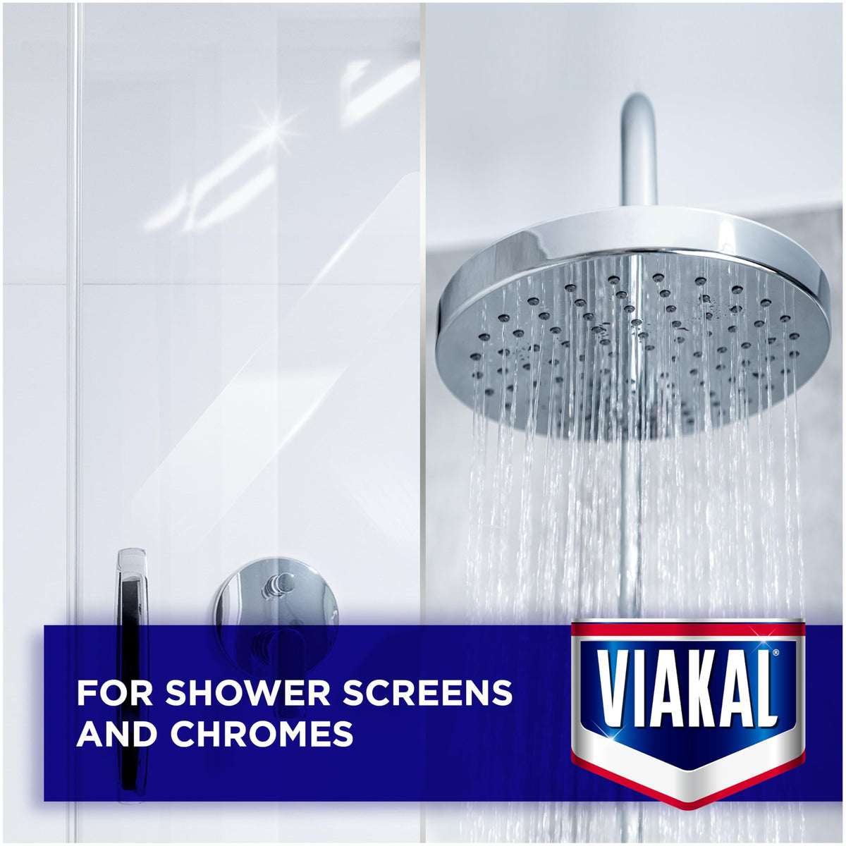 Viakal Limescale Remover Spray - Fresh Spring Rose Scent - 10 x 500ml Multi-Pack - Bathroom Kitchen Cleaner - Like New