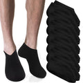 Scettar Moisturizing Spa Socks - 7 Pairs Cotton Overnight for Dry Cracked Feet - Thin Moisture Enhancing Black Foot Socks - New