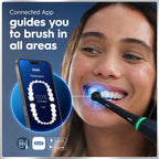 Oral-B iO6 Electric Toothbrush for Adults - 1 Head, 5 Modes, Teeth Whitening, Black Lava, Travel Case - 2 Pin Plug - Damaged Box