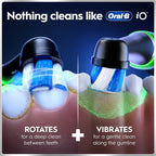 Oral-B iO6 Electric Toothbrush for Adults - 1 Head, 5 Modes, Teeth Whitening, Black Lava, Travel Case - 2 Pin Plug - Damaged Box