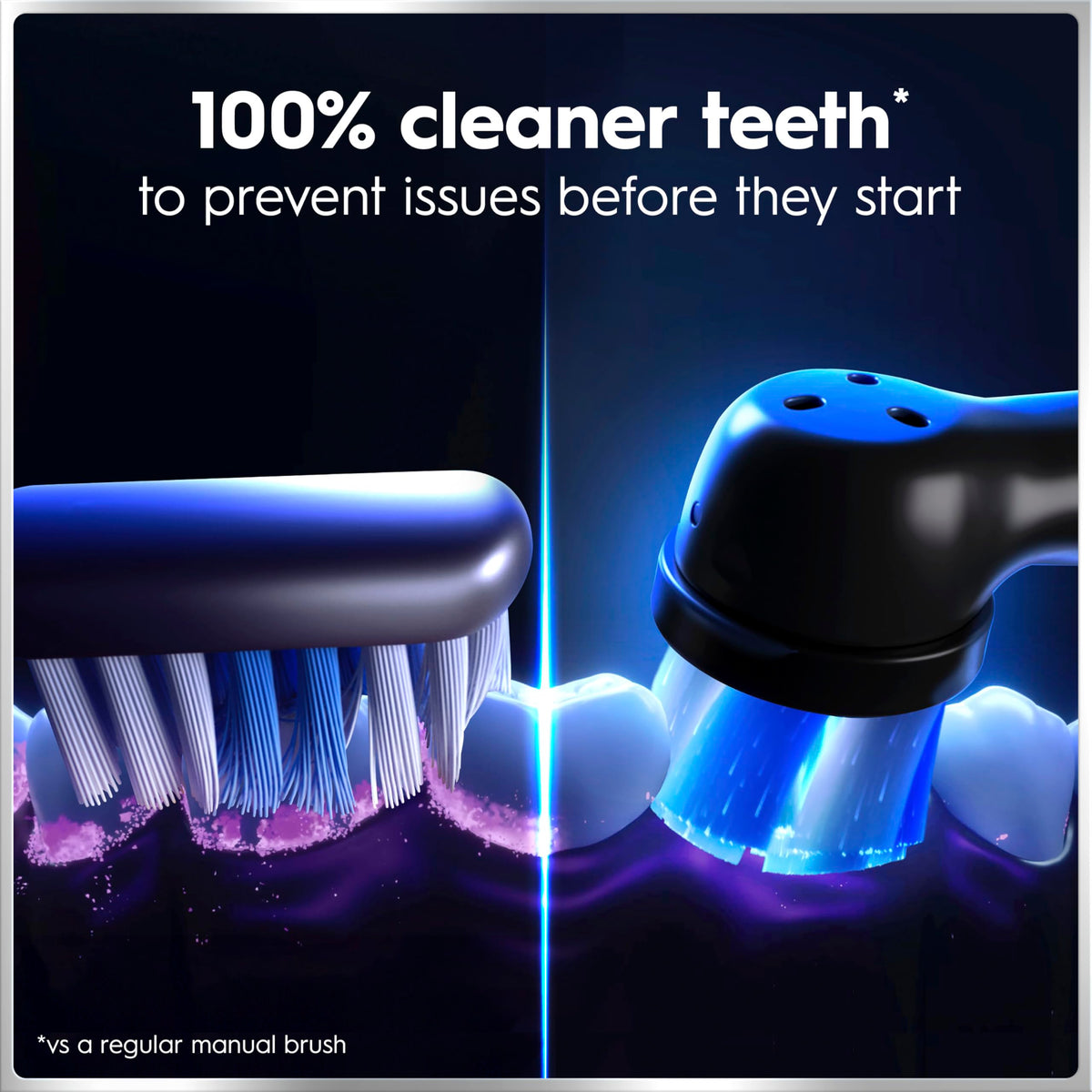 Oral-B iO6 Electric Toothbrush for Adults - 1 Head, 5 Modes, Teeth Whitening, Black Lava, Travel Case - 2 Pin Plug - Damaged Box