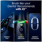 Oral-B iO6 Electric Toothbrush for Adults - 1 Head, 5 Modes, Teeth Whitening, Black Lava, Travel Case - 2 Pin Plug - Damaged Box