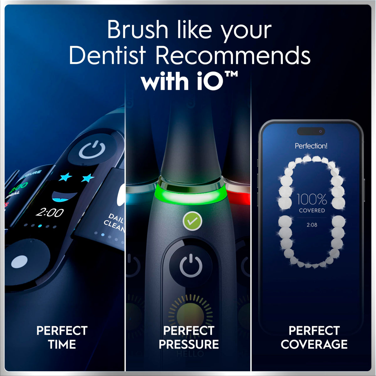 Oral-B iO6 Electric Toothbrush for Adults - 1 Head, 5 Modes, Teeth Whitening, Black Lava, Travel Case - 2 Pin Plug - Damaged Box