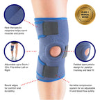 Neo-G Knee Support Open Patella Brace - Adjustable Compression - One Size - Unisex Pain Relief - Damaged Box