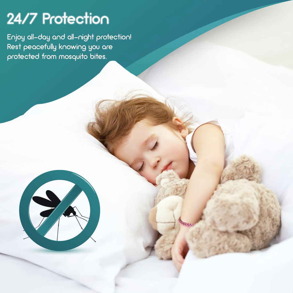 SC Products DEET Free Waterproof Anti Mosquito Repellent Bracelet - 12-Pack Insect Bug Protection Band - New