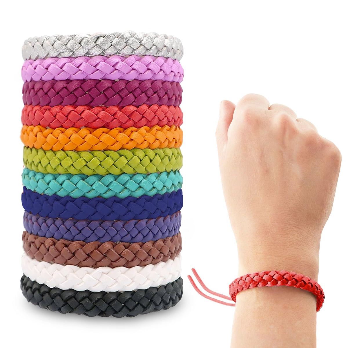 SC Products DEET Free Waterproof Anti Mosquito Repellent Bracelet - 12-Pack Insect Bug Protection Band - New