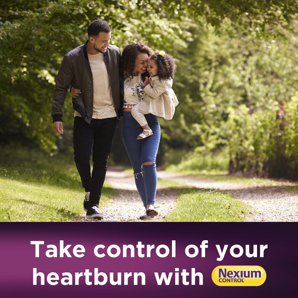 Nexium Control Heartburn Tablets - Esomeprazole 20mg - 14 Count - Acid Reflux Relief Medication - Damaged Box - BBE 03/2028