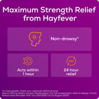 Allevia Hayfever Allergy Tablets 120mg Fexofenadine Antihistamine 30 Count - Damaged Box - BBE 11/2028