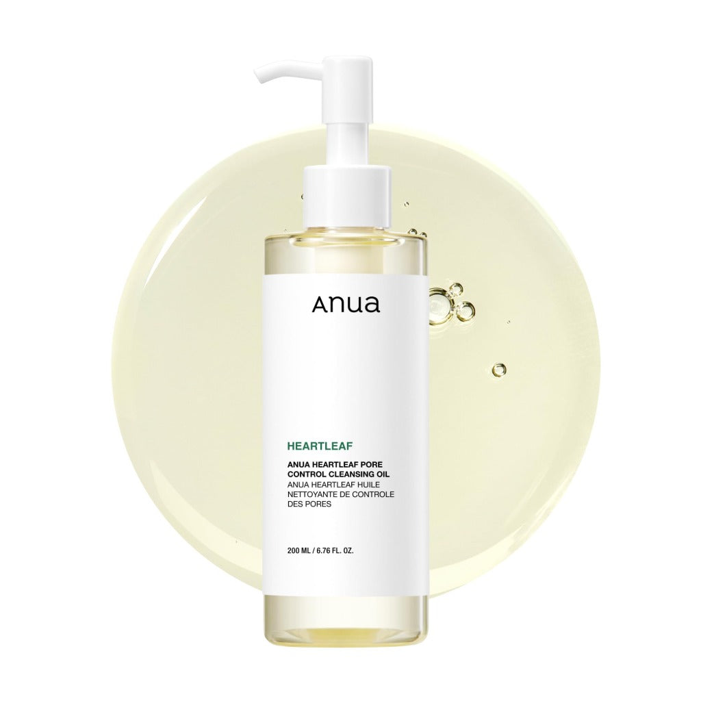 Anua Heartleaf Pore Control Cleansing Oil 200ml - Hydrating Face Makeup Remover Korean Skincare - Damaged Box