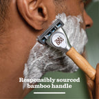 Bulldog Skincare Original Bamboo Razor Multipack - 9 Blade Refills - Smooth Glide Handle for Men - Damaged Box