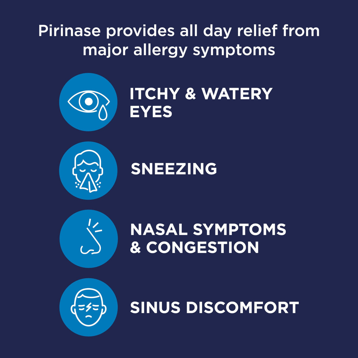 Pirinase Hayfever Relief Nasal Spray - Adult Allergy Treatment - 60 Sprays - Fluticasone Propionate - New - BBE 01/2027