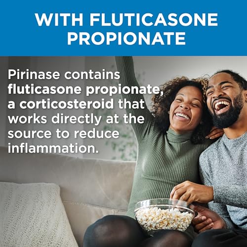 Pirinase Hayfever Relief Nasal Spray - Adult Allergy Treatment - 60 Sprays - Fluticasone Propionate - New - BBE 01/2027