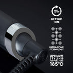 ghd Curve Classic Wave Wand - 38-26mm Oval Barrel Hair Curler - Long-lasting Waves - 185°C Optimum Temp - Black - Damaged Box