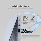 Samsung Galaxy Book 5 Edge Copilot+ Laptop, 15.6" Display, Qualcomm Snapdragon X Processor, 16GB RAM, 512GB Storage, 5g Aluminium Sapphire Blue - Very Good