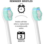 YanBan Replacement Brush Heads for Philips Essence Elite Xtreme Advance CleanCare Electric Toothbrush - 4 Pack - Damaged Box