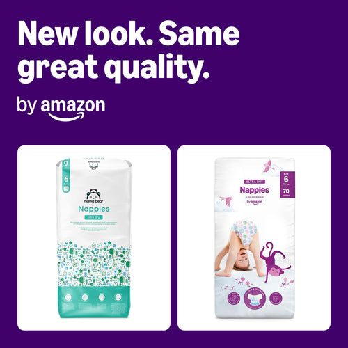 Amazon Ultra Dry Nappies Size 6 - 15+ kg - 140 Count - Baby Diapers Bulk Pack - New
