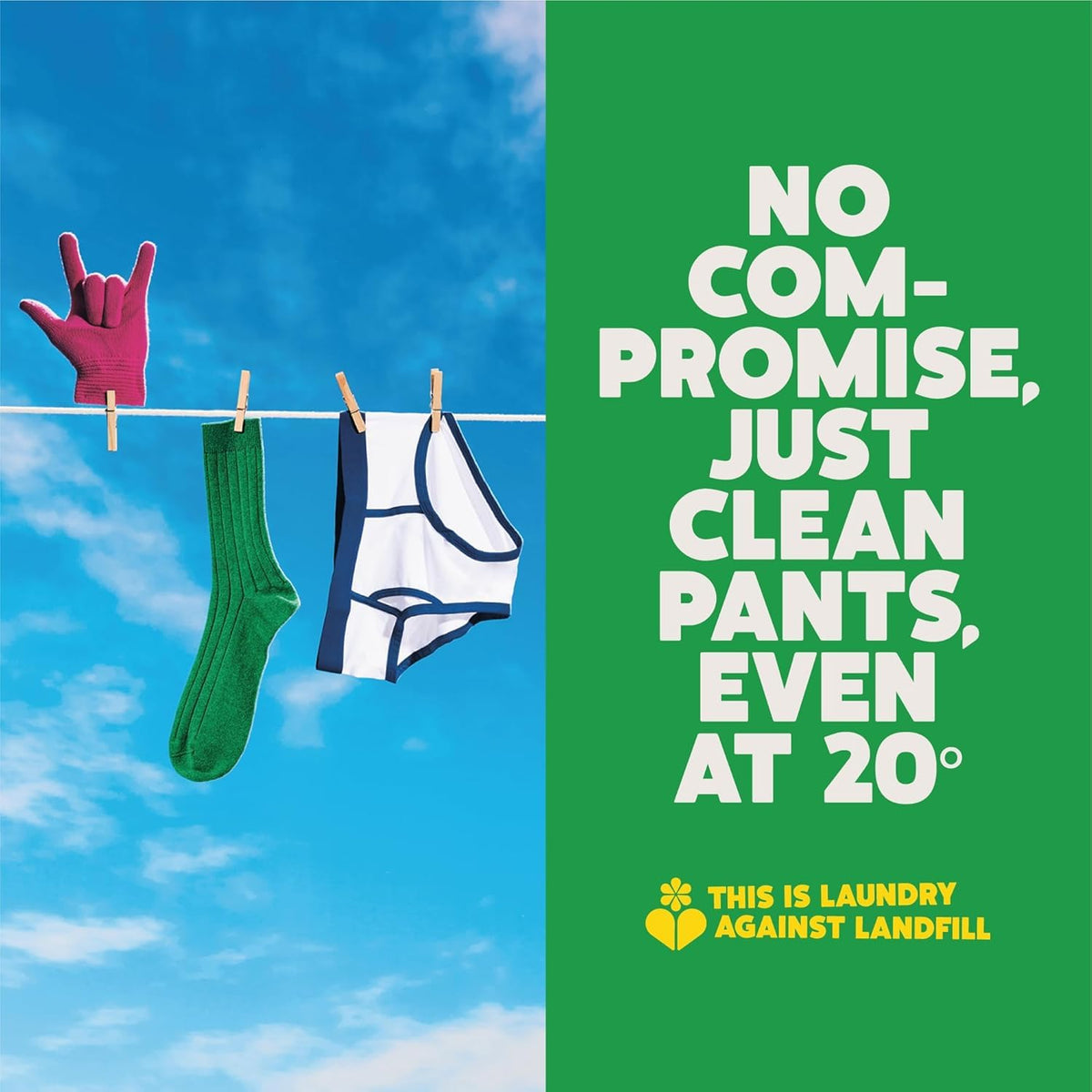 Ecover Non-Bio Laundry Powder - Everyday Fabric Care - 25 Washes - 1.875kg - Eco Friendly Washing Detergent - New
