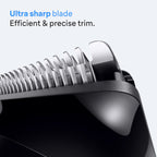 Braun Series 3 Beard Trimmer for Men BT3565 - 6-in-1 Grooming Kit - 40 Precision Lengths - Cordless Black/Blue - Damaged Box