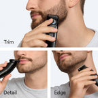 Braun Series 3 Beard Trimmer for Men BT3565 - 6-in-1 Grooming Kit - 40 Precision Lengths - Cordless Black/Blue - Damaged Box