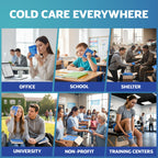 Instant Cold Pack - 100 Packs Disposable Ice Packs for Injuries, Pain Relief, Swelling, First Aid - 6x4.5in Cold Compress - Damaged Box