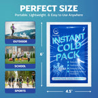 Instant Cold Pack - 100 Packs Disposable Ice Packs for Injuries, Pain Relief, Swelling, First Aid - 6x4.5in Cold Compress - Damaged Box
