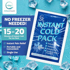 Instant Cold Pack - 100 Packs Disposable Ice Packs for Injuries, Pain Relief, Swelling, First Aid - 6x4.5in Cold Compress - Damaged Box