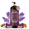 Pjordo Lavender Massage Oil 296ml - Aromatherapy Body Oil for Relaxing, Soothing Skin - Grape Seed, Sweet Almond, Jojoba - Damaged Box