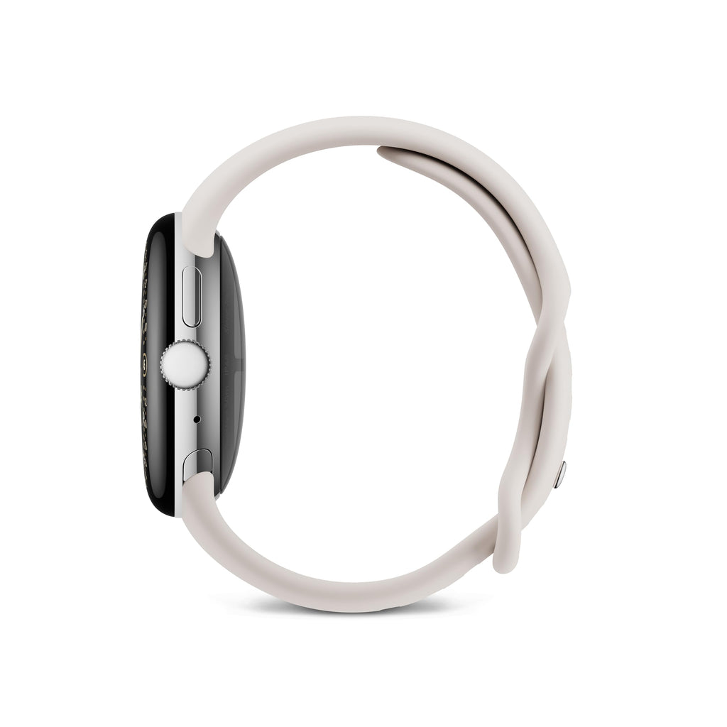 Google Pixel Watch 4 (41mm) - Polished Silver Aluminium - Porcelain Active Band - Android Smartwatch Wi-Fi - Good