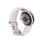 Google Pixel Watch 4 (41mm) - Polished Silver Aluminium - Porcelain Active Band - Android Smartwatch Wi-Fi - Good