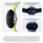 Google Pixel Watch 4 (41mm) - Polished Silver Aluminium - Porcelain Active Band - Android Smartwatch Wi-Fi - Good