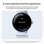 Google Pixel Watch 4 (41mm) - Polished Silver Aluminium - Porcelain Active Band - Android Smartwatch Wi-Fi - Good