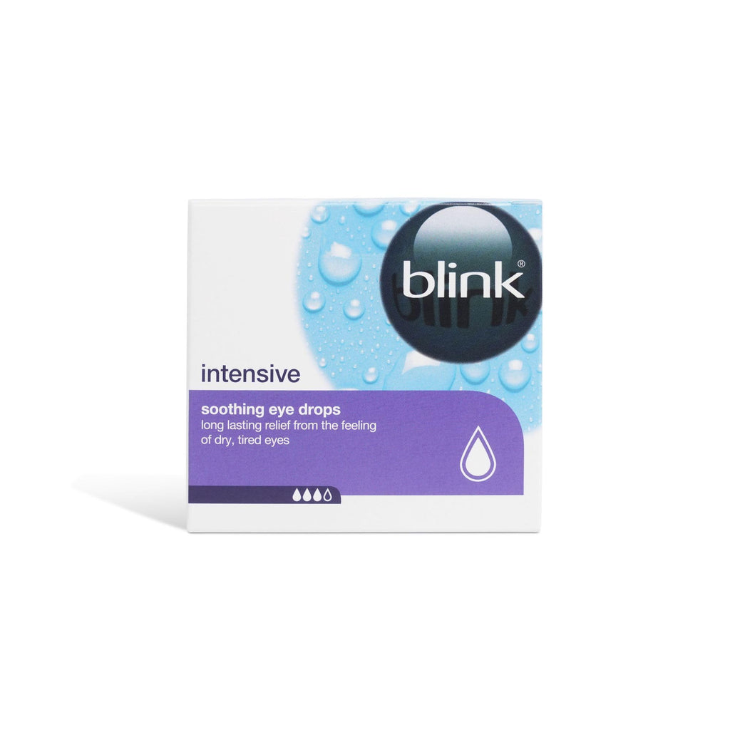 Blink Intensive Eye Drops for Dry Eyes - 20 x 0.4ml Single-Use Vials Lubricating Relief - Damaged Box - BBE 05/2027