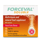 Forceval Soluble Effervescent Multivitamin Tablets - 30 Pack - Daily Health & Wellbeing Supplement - Damaged Box - BBE 01/2028
