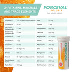 Forceval Soluble Effervescent Multivitamin Tablets - 30 Pack - Daily Health & Wellbeing Supplement - Damaged Box - BBE 01/2028