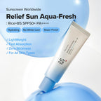 Beauty of Joseon Relief Sun Aqua-Fresh Rice Seed Water + Panthenol SPF50 PA++++ Daily Korean Sunscreen 50ml Oily Skin - New - BBE 12/2028