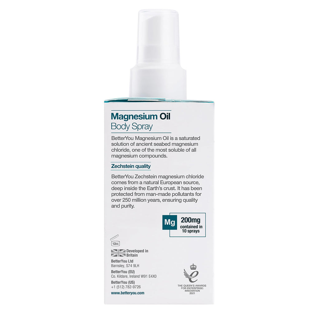 BetterYou Magnesium Chloride Oil Body Spray - Joints & Muscles Supplement 100ml - Damaged Box