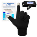 Migliore Wear 5 Pairs Cotton Eczema Gloves - Touchscreen Black - Moisturising Dry Skin Hand Protection - Damaged Box