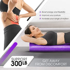 Yes4All Foam Roller - High Density EPP Muscle Roller for Back Legs Workouts Gym Pilates Yoga Deep Tissue Massage - 60 CM - New
