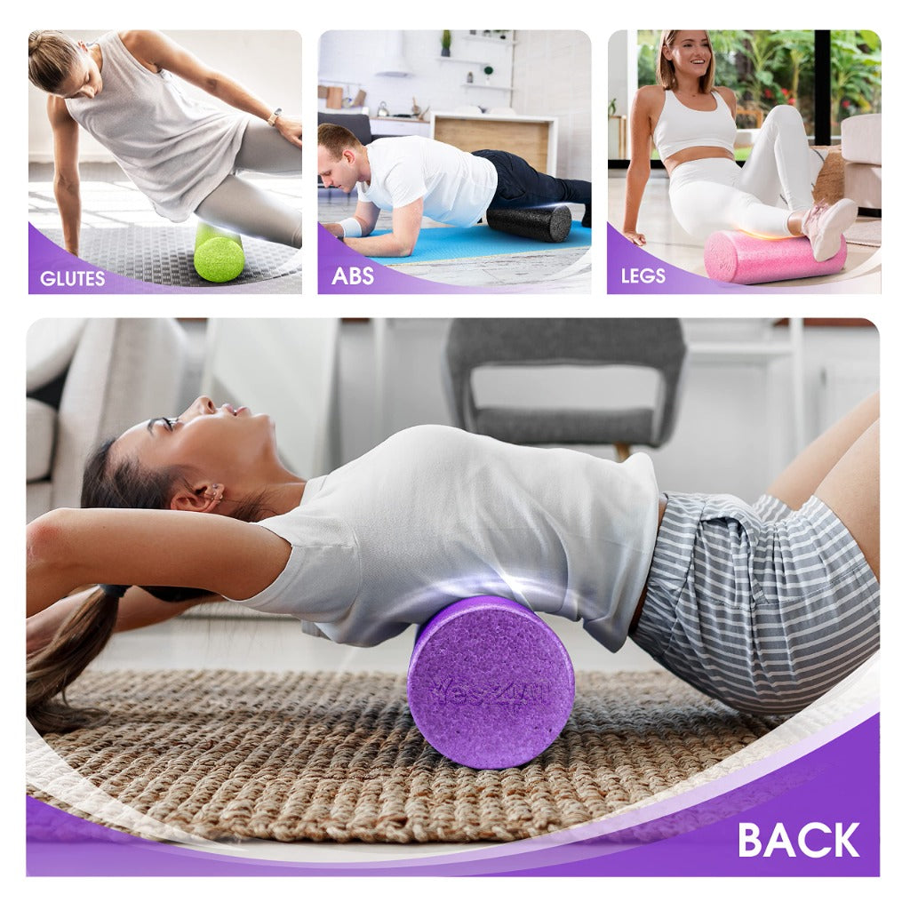 Yes4All Foam Roller - High Density EPP Muscle Roller for Back Legs Workouts Gym Pilates Yoga Deep Tissue Massage - 60 CM - New
