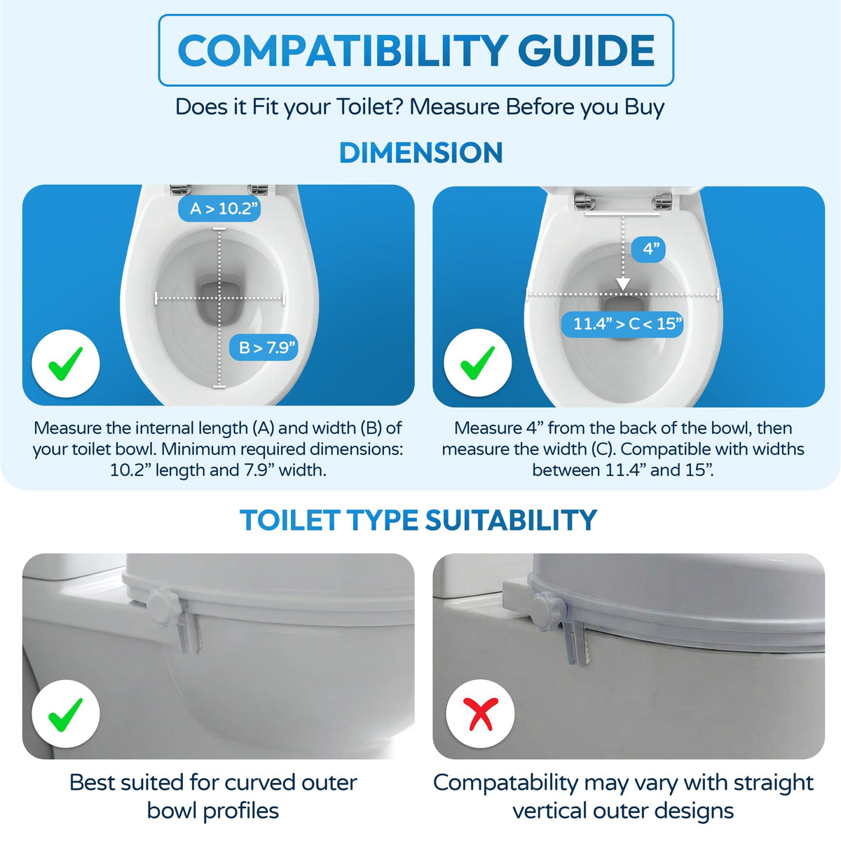 Eazy 4 Inch Raised Toilet Seat - Secure Locking Riser for Elderly Disabled Adults - Hip Knee Recovery Aid - New