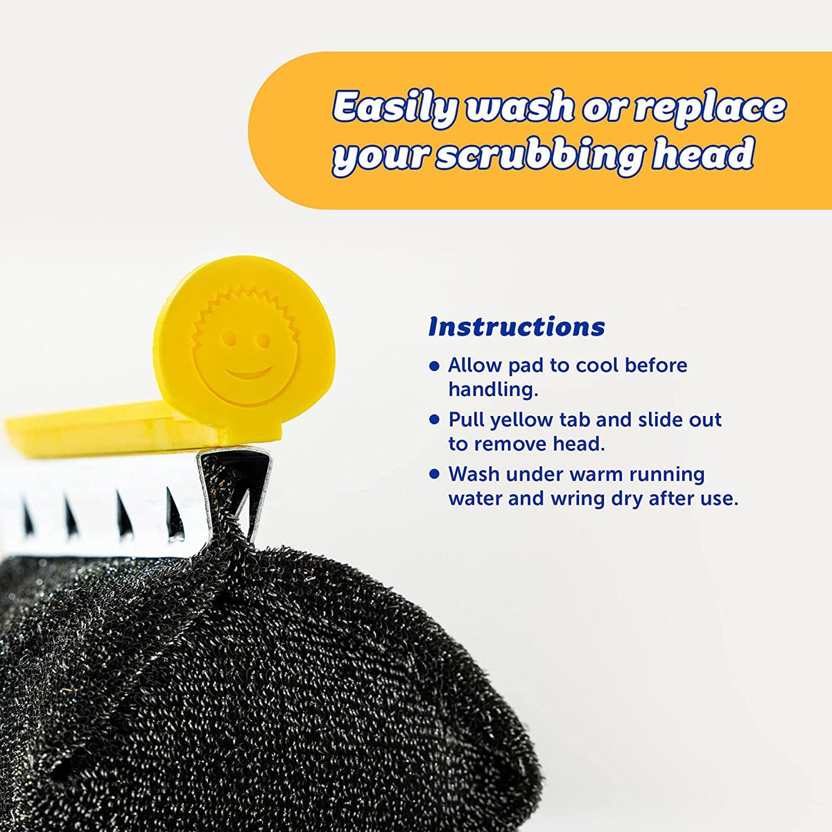 Scrub Daddy BBQ Daddy Cleaning Brush Replacement Head - Grill Scrubber Refill - Homewares - Like New