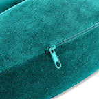 Memory Foam Travel Pillow - Moulded Pressure Relief Neck Cushion - Head Support for Car Plane Train - Teal - Very Good