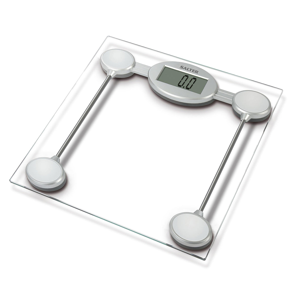 Salter 9018S SV3R Digital Bathroom Scale – Electronic Body Weight Scale 180kg LCD Display Toughened Glass - Very Good