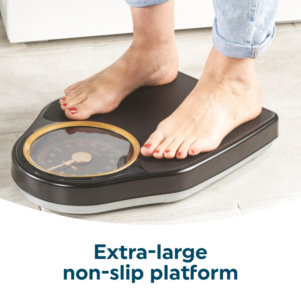 Salter Doctor Style Mechanical Bathroom Scale – 150 kg Capacity – Weighing Scales - Damaged Box