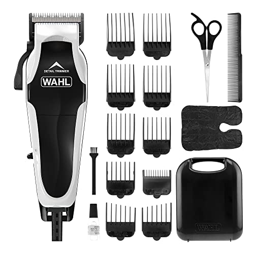 WAHL Clip N Trim II Hair Clipper - Integrated Trimmer Head Shaver - Men's Stubble Grooming - White - Damaged Box