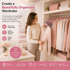 1ABOVE Velvet Hangers 20 Pack - Non-Slip Heavy Duty Suit Clothes Hangers with Tie Bar - 360 Swivel Hook - Pink 44cm Space Saving - Damaged Box
