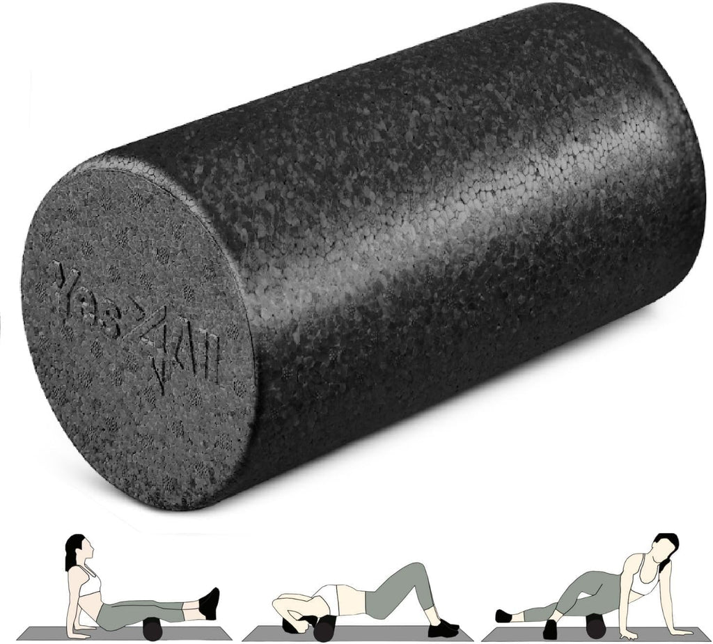Yes4All Purple Speckled Foam Roller - High Density EPP Muscle Roller 60 CM Long - Back Legs Workouts Deep Tissue Massage - Damaged Box
